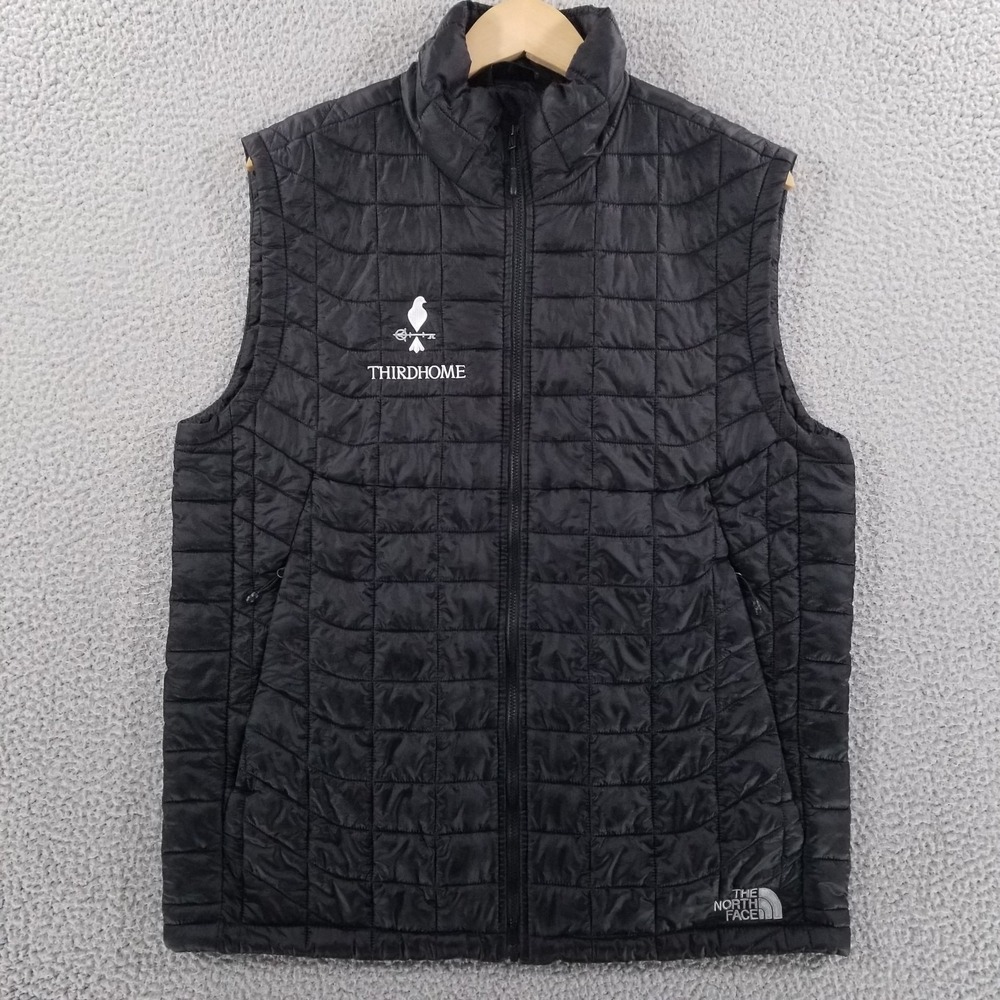 The North Face Vest Mens Medium Black ThermoBall Trekker Quilted Puffer Ripstop